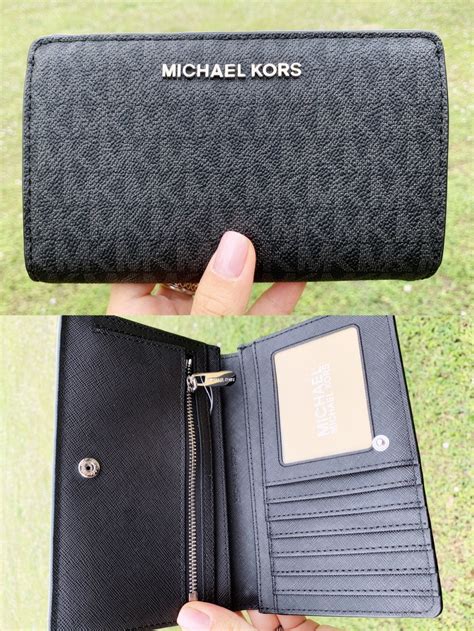 michael kors large logo slim wallet|michael kors small wallet sale.